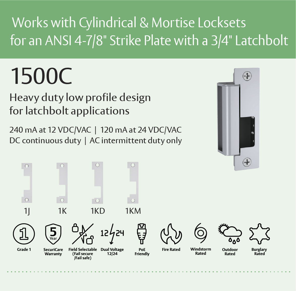 HES Electric Strikes ASSA ABLOY DSS