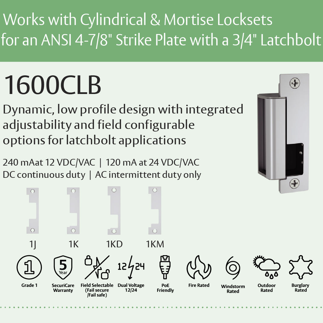 HES Electric Strikes ASSA ABLOY DSS
