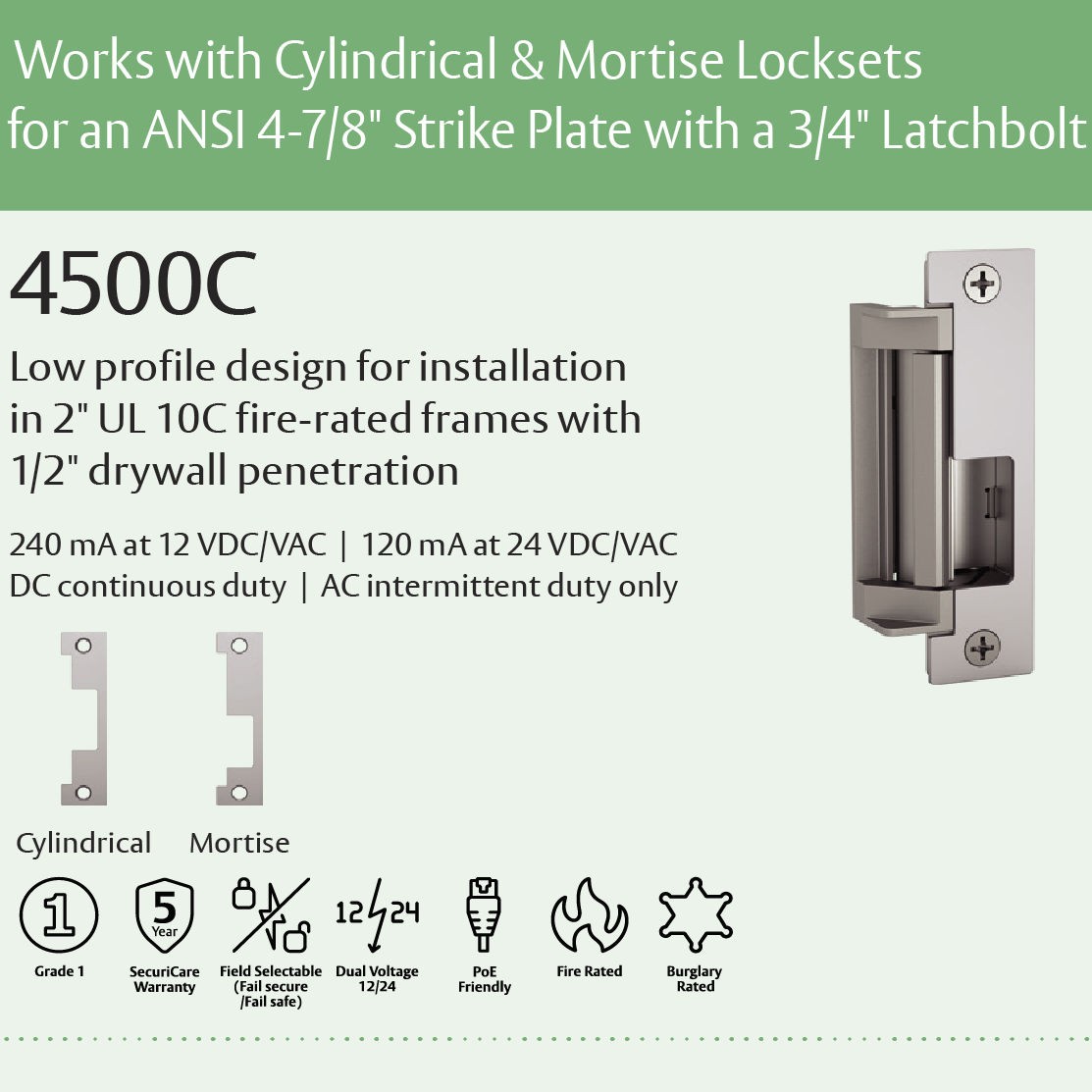 HES Electric Strikes ASSA ABLOY DSS